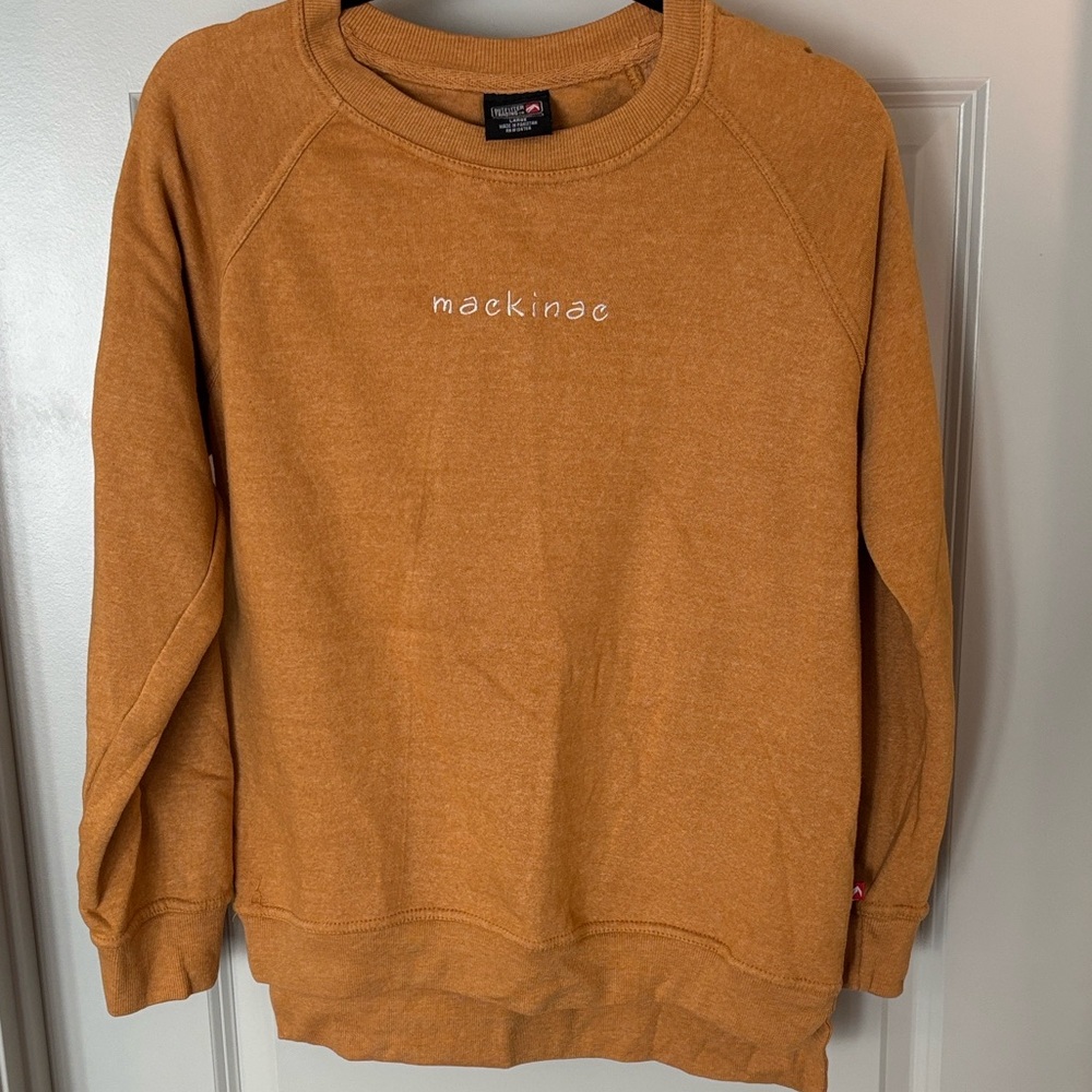 Mackinac Mustard Crewneck Sweater